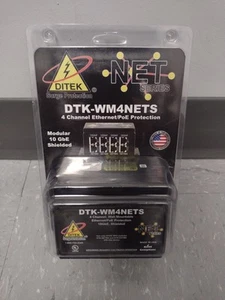 DITEK DTK-WM4NETS 4-Channel Wall Mount Network Surge Protector . On Auction!!!! - Photo 1/5