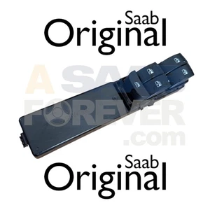 Saab OEM 12772063 LH Front Driver Window Switch 9-3 2003-2011 w/o Pinch Used OEM - Picture 1 of 9