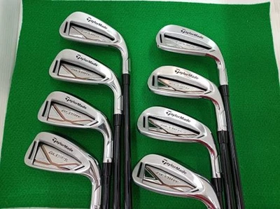 TaylorMade SIM Gloire Iron Set 5-9,Pw,Aw,Sw 8pc Flex SR Air Speeder TM Graphite - Image 1 of 4