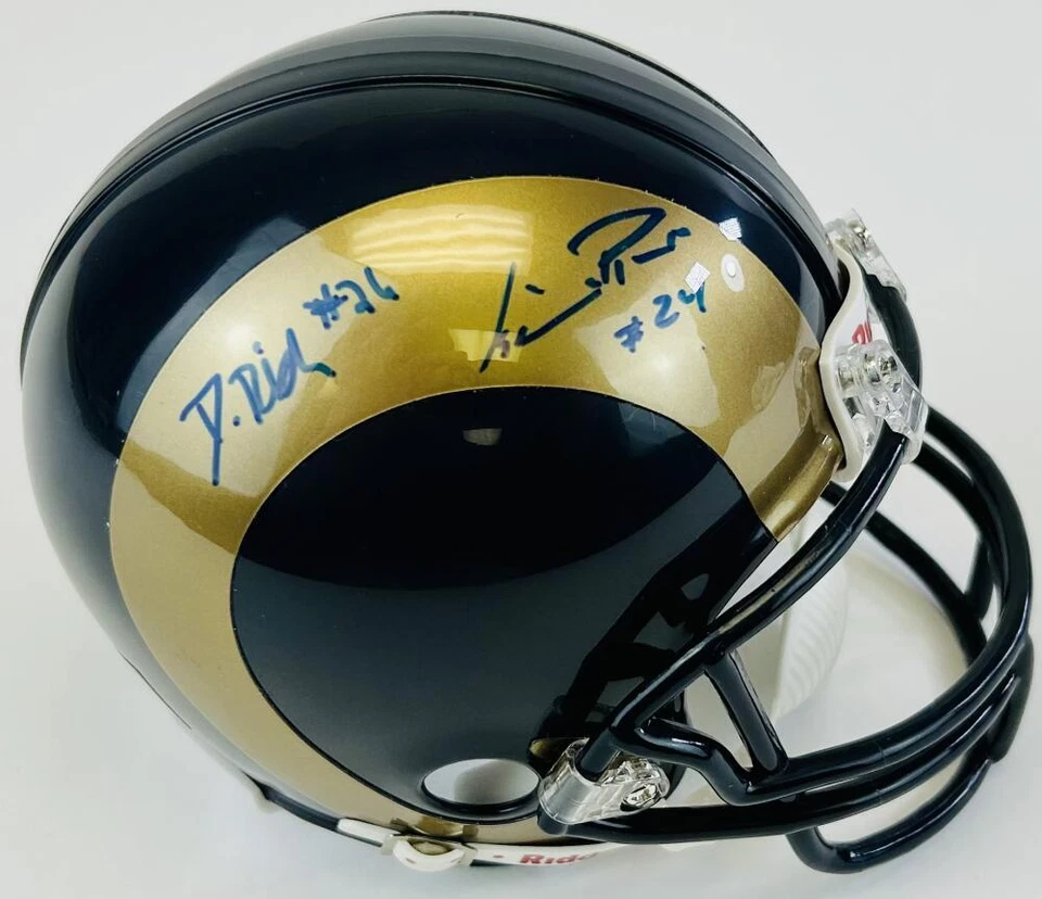 DARYL RICHARDSON ISAIAH PEAD SIGNED ST. LOUIS RAMS MINI HELMET AUTOGRAPH COA J1 - Image 1 of 1