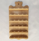 Wood Thimble Display Holder Blonde Holds x30 Six Rows 12.75 x 6.5 Switzerland