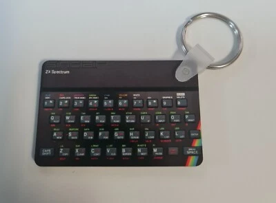 Zx Spectrum Keyring Sinclair Speccy  Retro Gift - Image 1 of 2