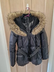 RRP $325 Authentic Rudsak Jacket Belted Parka Size M Winter Warm Coats 10 - 12 - Picture 1 of 13
