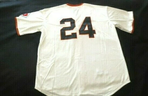 "NEW" *********WILLIE MAYS******** **NEW YORK GIANTS CREAM HOME JERSEY M&N 44L Cover