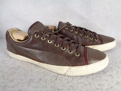 Alexander McQueen x PUMA Street Climb III Lo Shoes Mens US 12 Leather Brown - Image 1 of 4