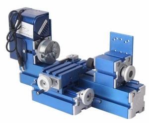 24W Mini Motorized Lathe Machine DIY Metal Woodworking Hobby Modelmaking Tools - Picture 1 of 7