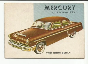 Topps World on Wheels 1953 Mercury Custom Trading Card #92 - EX - No Creases - Picture 1 of 2