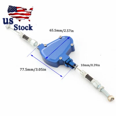 CNC Motocicleta Azul Acrobacias Embrague Tirar Cable Palanca Repuesto Fácil Sistema Izquierdo Foto 1 de 4