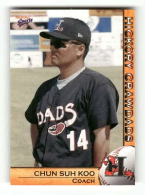 2004 Multi-ad Hickory Crawdads 4 Chun Suh Koo CO - Image 1 of 2