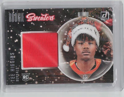 2020 Donruss #SW-TH Tee Higgins Rookie Holiday Sweater - Image 1 of 2