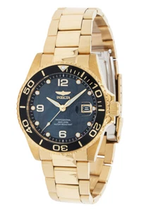 Invicta Pro Diver Women's 38mm Black Mother of Pearl Gold Quartz Watch 38042 - Picture 1 of 12