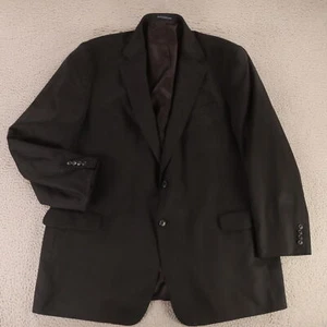 VTG Stafford Jacket 2XL 2XLT Black 100% Wool Worsted Twill Blazer Sport Coat 50L - Picture 1 of 19