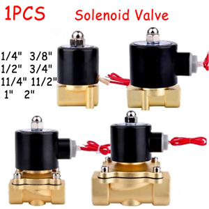1/4"-2" Electric Solenoid Valve Water Air Oil 12V 24V 220V Normally Closed Type