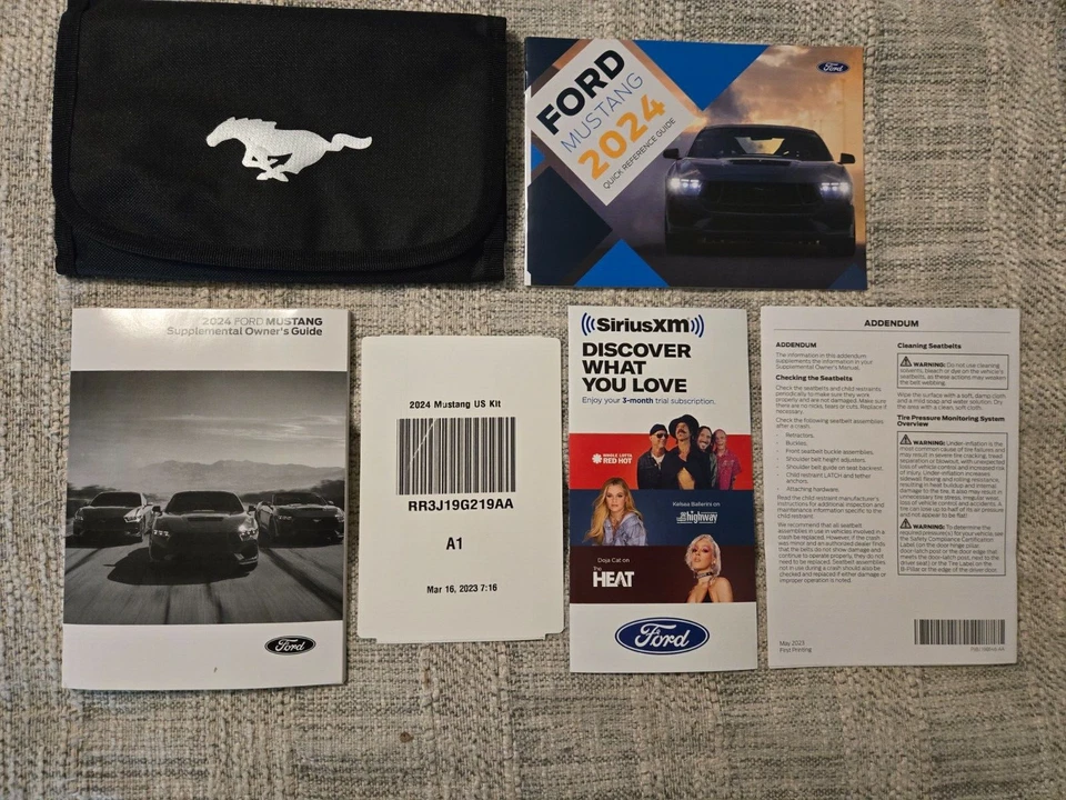 2024 Ford Mustang Owners Manual - Complete Set Supplemental Guide Factory OEM - Image 1 of 4