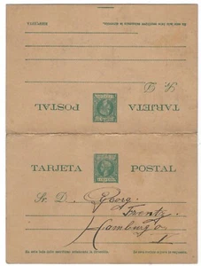 G131 Spain colonial africa Fernando Poo tarjeta postalcard ps stationery RARE - Picture 1 of 2