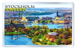 Stockholm Sweden MOD7 Fridge Magnet Souvenir Magnet Kühlschrank - Bild 1 von 1