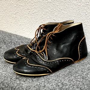 Zapatos Sonatina Niñas 37 Cuero Punta de Ala Oxfords Hecho en España US 4.5 Corbata Negra - Imagen 1 de 12