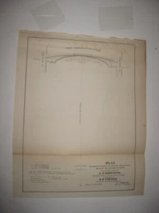 ANTIQUE 1854 WASHINGTON DC DISTRICT OF COLUMBIA DATED MAP PRESIDENT WHITE HOUSE - Picture 1 of 1