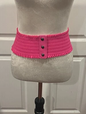 Women Wide Stretch Hot Pink Belt Sz 4x35 inches Size XL - Image 1 of 3