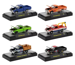 M2 Machines Auto-Japan 6 piece Set of 1970's Datsun Trucks 1/64 Diecast S75 - Picture 1 of 1