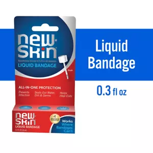 New-Skin Liquid Bandage, Waterproof Bandage for Scrapes and Minor Cuts, 0.3 Fl - Picture 1 of 11
