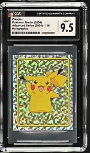Pokemon Merlin Advanced Series 6 Pikachu Holo 156 CGC 9.5 POP 1 2004 - Foto 1 di 2