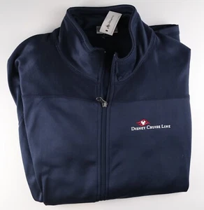 Nuevo Pullover Grande con Etiquetas Disney Cruise Line Azul Cremallera Completa - Imagen 1 de 7