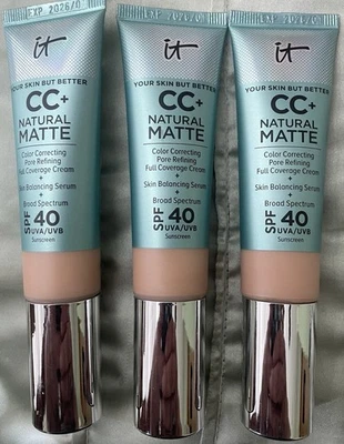 It Cosmetics CC+ Natural Matte Full Coverage FOUNDATION ~Light Medium Warm 1/26 - Image 1 of 2