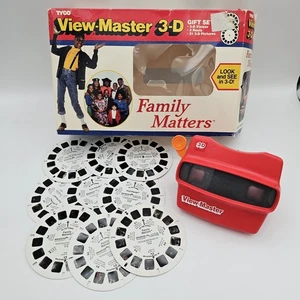 Vtg Tyco Viewmaster Family Matters 3D W/ Full House Indiana Jones. Made In USA - Picture 1 of 23