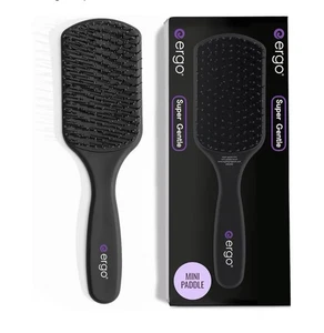 Ergo Ionic Paddle Haarbürste - große Politur für langanhaltendes Schwarz Neu im Karton - Bild 1 von 6