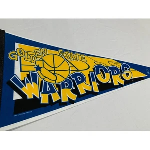 Vintage 1995 NBA Golden State Warriors Old Logo Full Pennant Curry 90s Rare Nba - Picture 1 of 16