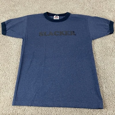 Camiseta vintage Slacker camiseta años 90 timbre mediana grunge rock skate retro antiguo T733 Foto 1 de 4