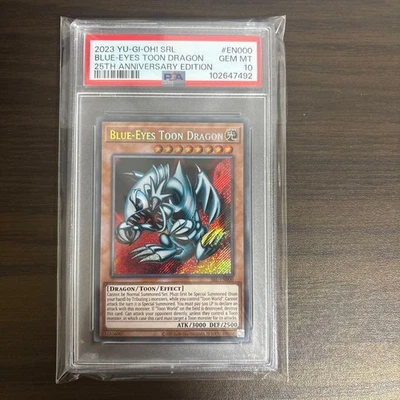[PSA10] 2023 Yu-Gi-Oh! ENGLISH SRL-EN000 BLUE-EYES TOON DRAGON 25TH ANNIV. ED. - Image 1 of 4