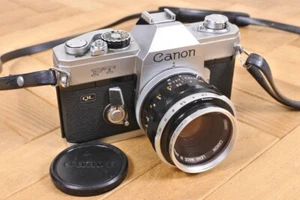 Canon FT QL 35mm SLR Film Camera + Canon FL 50mm f/1.8 Lens from Japan - Picture 1 of 20