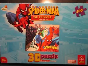 IMC TOYS 2008 Amazing Spider-Man 3D Puzzle w/VisualEcho Technology-500 Pcs~NEW - Picture 1 of 3