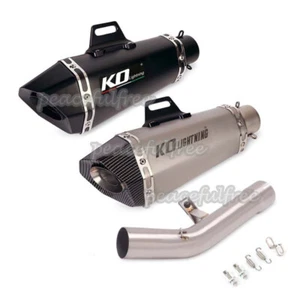 Silenciador de escape deslizable tubo medio para Suzuki GSF650 GSX650F 07-16 GSF1250 07-18 - Imagen 1 de 9