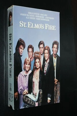  St. Elmo's Fire VHS Tape Cassette VCR Brat Pack Rob Lowe Demi Moore - Image 1 of 4