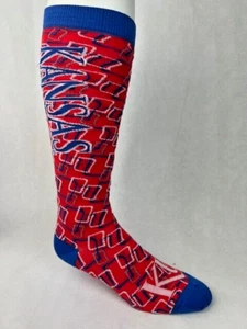 Kansas Jayhawks Over the Calf Thin Socks Medium - Picture 1 of 2