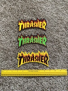 Lotto 3 adesivi skateboard thrasher - Foto 1 di 1