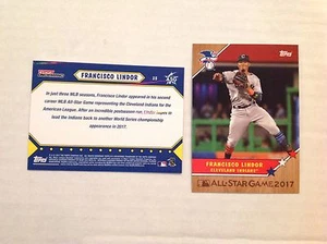 Francisco Lindor #15 Indians 2017 TOPPS ON-DEMAND ALL-STAR GAME HOMAGE TO 1987 - Picture 1 of 1