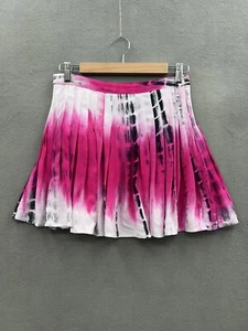 Millou Girls Medium Pink White Black Pleated Tie Dye Skirt NWT - Picture 1 of 8