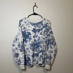 C&C California Blue and White Tie-Dye Crewneck - Medium - Picture 1 of 8