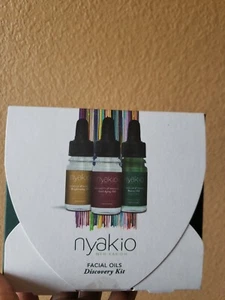 NYAKIO kaltgepresste Gesichtsöle 3-teiliges Discovery Kit * Marula, Neroli, Manketti etc. - Bild 1 von 6