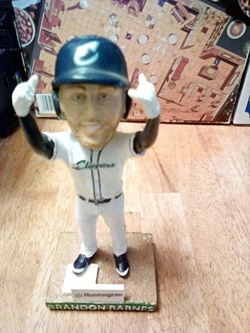 Brandon Barnes Columbus Clippers 2019 SGA Bobblehead Bobble Head Ohio Baseball Cover