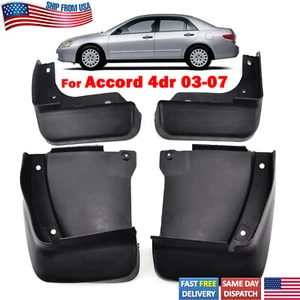 For Honda Accord Sedan 2003-2007 4Pcs Car Splash Guards Mud Flaps Mudguards Set - Picture 1 of 8
