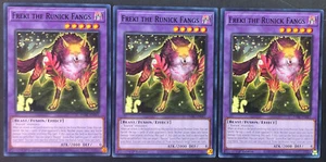 YUGIOH 3x Freki the Runick Fangs DABL-EN041 Common - 1st Edition- LP - Playset - Picture 1 of 2