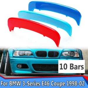 M-SPORT GRILL TRIM GRILLE STRIP COVER For BMW 3 Series E46 Coupe 2DR 1998-2002 - Picture 1 of 10