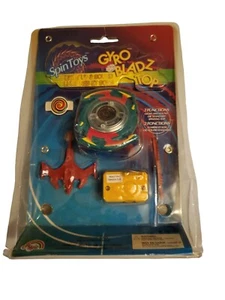 2003 Agglo Spin Toys, Light Up And Sound Gyro Bladz Top Original Packaging GREEN - Picture 1 of 5