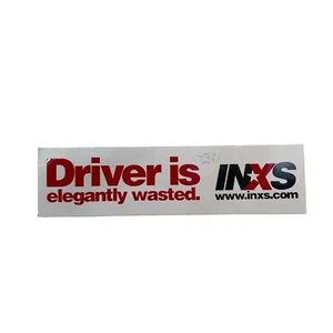 Vintage INXS Car Band Music Vehicle Bumper Sticker Unused New Elegant Wasted - Picture 1 of 5