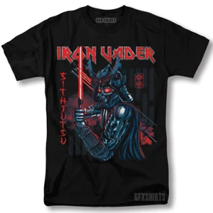 Iron Maiden Darth Vader Mashup Shirt Star Wars poster vtg graphic design T-Shirt - Picture 1 of 1